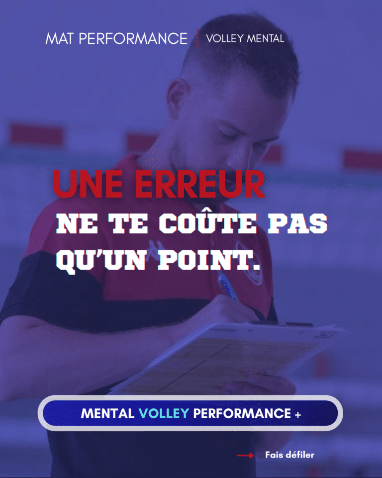 Rebondir après une erreur au volley : une compétence fondamentale à entraîner